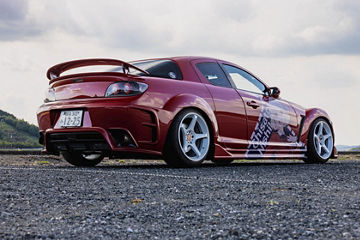 2012 Mazda RX-8 - Motegi MR159 BATTLE V - White Wheel Pros